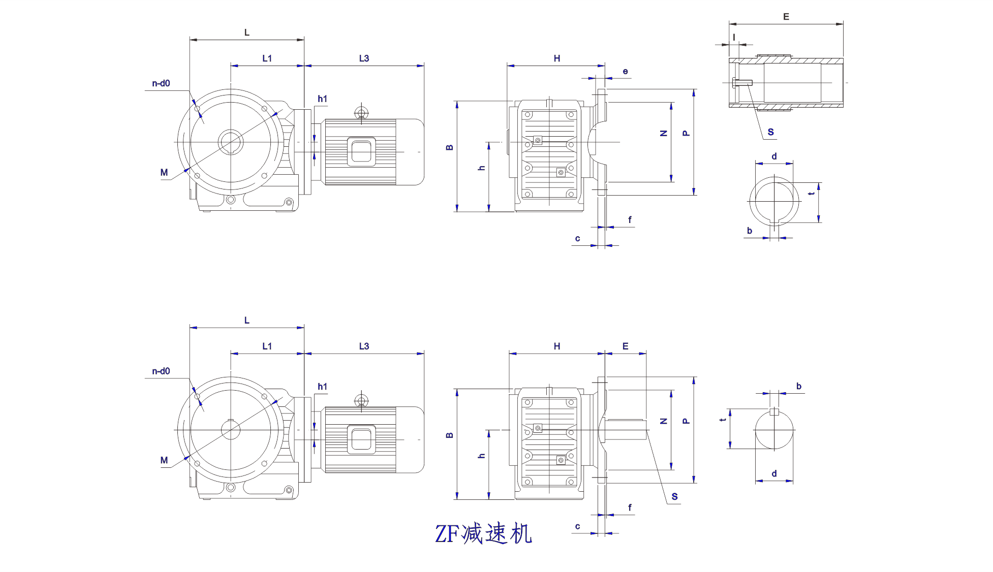   ZF系列正交軸齒輪減速機(jī)設(shè)計(jì)圖